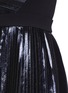 Detail View - Click To Enlarge - PROENZA SCHOULER - Foil print plissé pleat dress