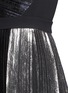 Detail View - Click To Enlarge - PROENZA SCHOULER - Foil print plissé pleat midi dress