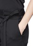 Detail View - Click To Enlarge - PROENZA SCHOULER - 'Novelty' asymmetric tie croppped wool pants