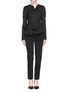 Figure View - Click To Enlarge - PROENZA SCHOULER - 'Novelty' asymmetric tie croppped wool pants