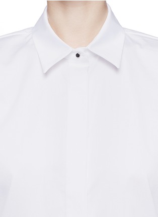 Detail View - Click To Enlarge - PROENZA SCHOULER - Point collar cotton twill shirt