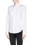 Front View - Click To Enlarge - PROENZA SCHOULER - Point collar cotton twill shirt