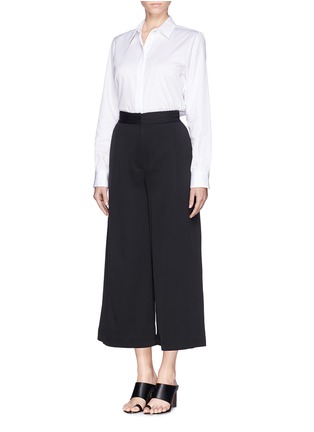 Figure View - Click To Enlarge - PROENZA SCHOULER - Point collar cotton twill shirt
