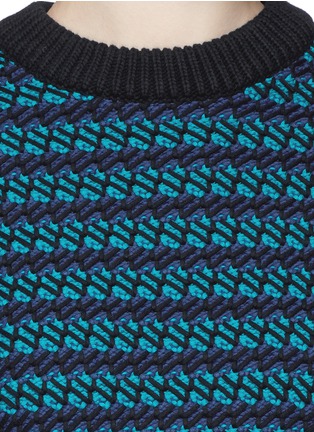 Detail View - Click To Enlarge - PROENZA SCHOULER - Crisscross stripe sweater