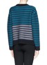 Back View - Click To Enlarge - PROENZA SCHOULER - Crisscross stripe sweater