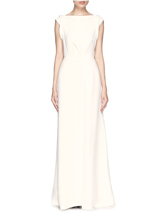 Main View - Click To Enlarge - VICTORIA BECKHAM - Drape open back crepe gown