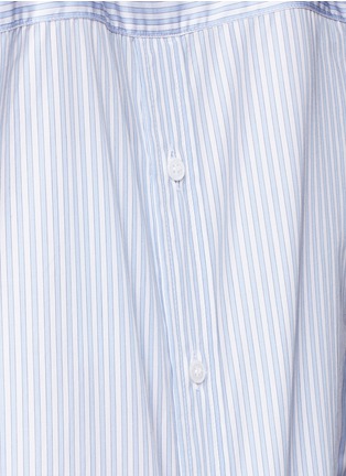 Detail View - Click To Enlarge - VICTORIA BECKHAM - Stripe open back cotton shirt