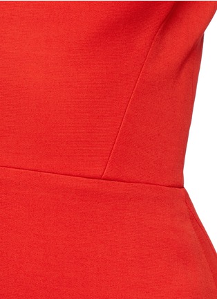 Detail View - Click To Enlarge - VICTORIA BECKHAM - Cap sleeve cutout shoulder dress