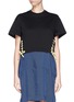 Main View - Click To Enlarge - TOGA ARCHIVES - Bow side cotton piqué cropped T-shirt