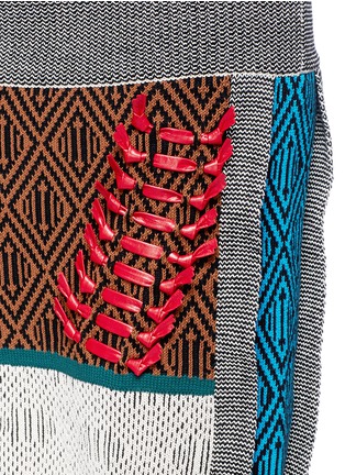 Detail View - Click To Enlarge - TOGA ARCHIVES - Mix jacquard knit skirt