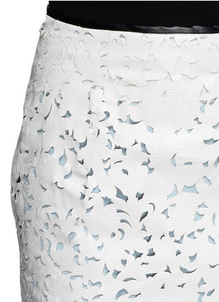 Detail View - Click To Enlarge - TOGA ARCHIVES - Embossed lasercut pencil skirt