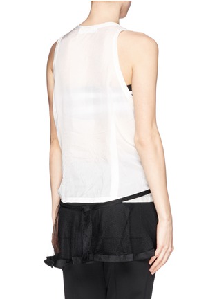Back View - Click To Enlarge - TOGA ARCHIVES - Mesh hem tank top