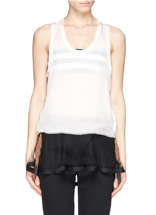 Main View - Click To Enlarge - TOGA ARCHIVES - Mesh hem tank top