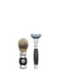 Figure View - Click To Enlarge - GENTLEMEN'S TONIC - Mayfair Shaving Brush & Razor Set - Ebony