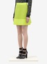Front View - Click To Enlarge - PROENZA SCHOULER - Neon perforated leather skirt