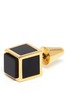 Detail View - Click To Enlarge - EDDIE BORGO - Onyx inlay cube earrings