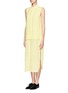 Figure View - Click To Enlarge - T BY ALEXANDER WANG - Silk chiffon layered sleeveless shirt dress