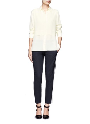 Figure View - Click To Enlarge - T BY ALEXANDER WANG - Silk chiffon layered shirt