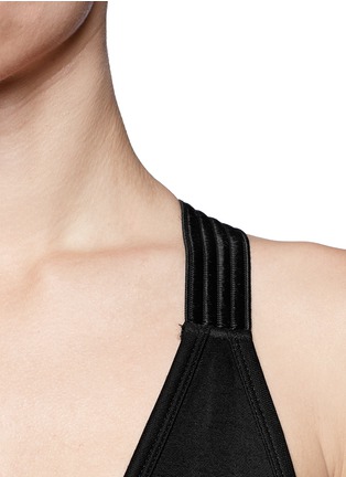 Detail View - Click To Enlarge - T BY ALEXANDER WANG - Wool-blend criss cross back bra