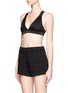Front View - Click To Enlarge - T BY ALEXANDER WANG - Wool-blend criss cross back bra