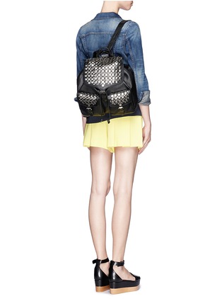 Figure View - Click To Enlarge - REBECCA MINKOFF - Selena stud inlay leather backpack