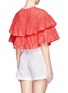 Back View - Click To Enlarge - MSGM - Cropped eyelet layered top