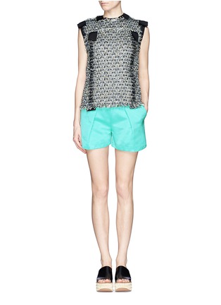 Figure View - Click To Enlarge - MSGM - Sheen twill shorts