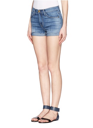 Front View - Click To Enlarge - CURRENT/ELLIOTT - The Bicycle cut-off denim shorts