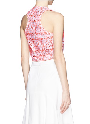 Back View - Click To Enlarge - MSGM - Floral lace tank top