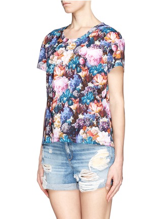 Front View - Click To Enlarge - SANDRO - 'Tendresse' floral print cotton T-shirt