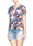 Front View - Click To Enlarge - SANDRO - 'Tendresse' floral print cotton T-shirt