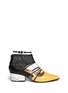 Main View - Click To Enlarge - TOGA SHOES - Mesh cutout leather booties