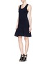 Front View - Click To Enlarge - SANDRO - Rythme' cutout back dress