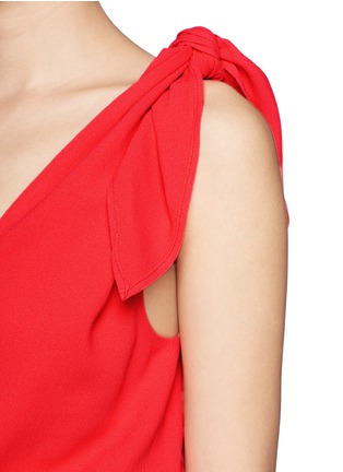 Detail View - Click To Enlarge - MSGM - Shoulder knot crepe gown
