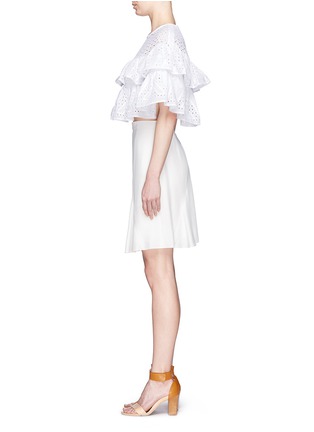 Figure View - Click To Enlarge - MSGM - Eyelet layered top