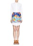 Main View - Click To Enlarge - MSGM - Floral embroidery shirt dress