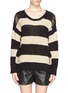 Main View - Click To Enlarge - SANDRO - 'Soul' stripe distressed knit sweater