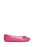 Main View - Click To Enlarge - MICHAEL KORS - 'Fulton' logo saffiano leather flats
