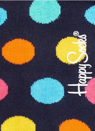 Detail View - Click To Enlarge - HAPPY SOCKS - Big dots combed cotton low stocks