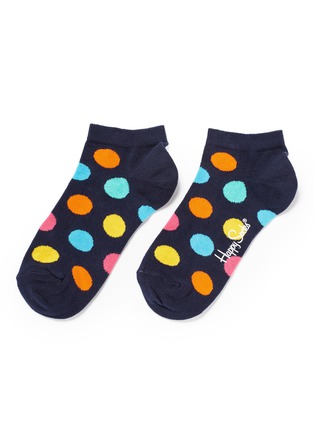 Main View - Click To Enlarge - HAPPY SOCKS - Big dots combed cotton low stocks