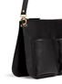 Detail View - Click To Enlarge - MARNI - 'Bandoleer' double pouch leather shoulder bag 