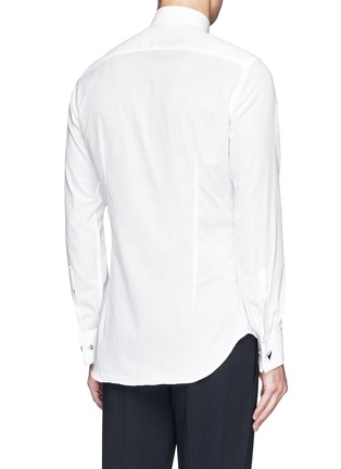 Back View - Click To Enlarge - CANALI - Tuxedo piqué bib shirt
