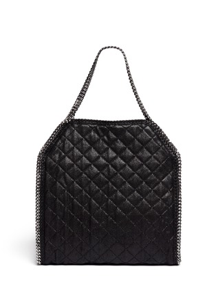 Back View - Click To Enlarge - STELLA MCCARTNEY - 'Falabella' large quilted chain tote