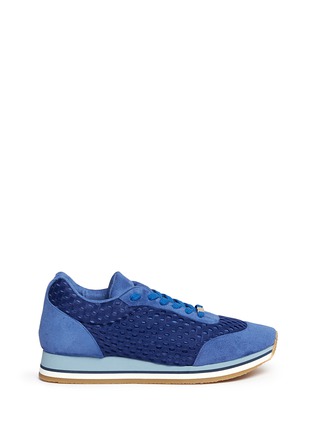 Main View - Click To Enlarge - STELLA MCCARTNEY - Eco suede mesh sneakers