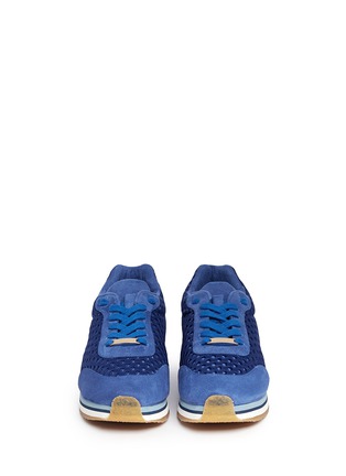Figure View - Click To Enlarge - STELLA MCCARTNEY - Eco suede mesh sneakers