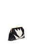 Front View - Click To Enlarge - STELLA MCCARTNEY - Tulip front oversized leather clutch