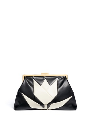 Main View - Click To Enlarge - STELLA MCCARTNEY - Tulip front oversized leather clutch