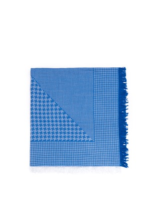Main View - Click To Enlarge - STELLA MCCARTNEY - Houndstooth star wool-silk scarf