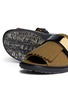 Detail View - Click To Enlarge - MARNI - Felt fringe leather sandals