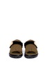 Figure View - Click To Enlarge - MARNI - Felt fringe leather sandals